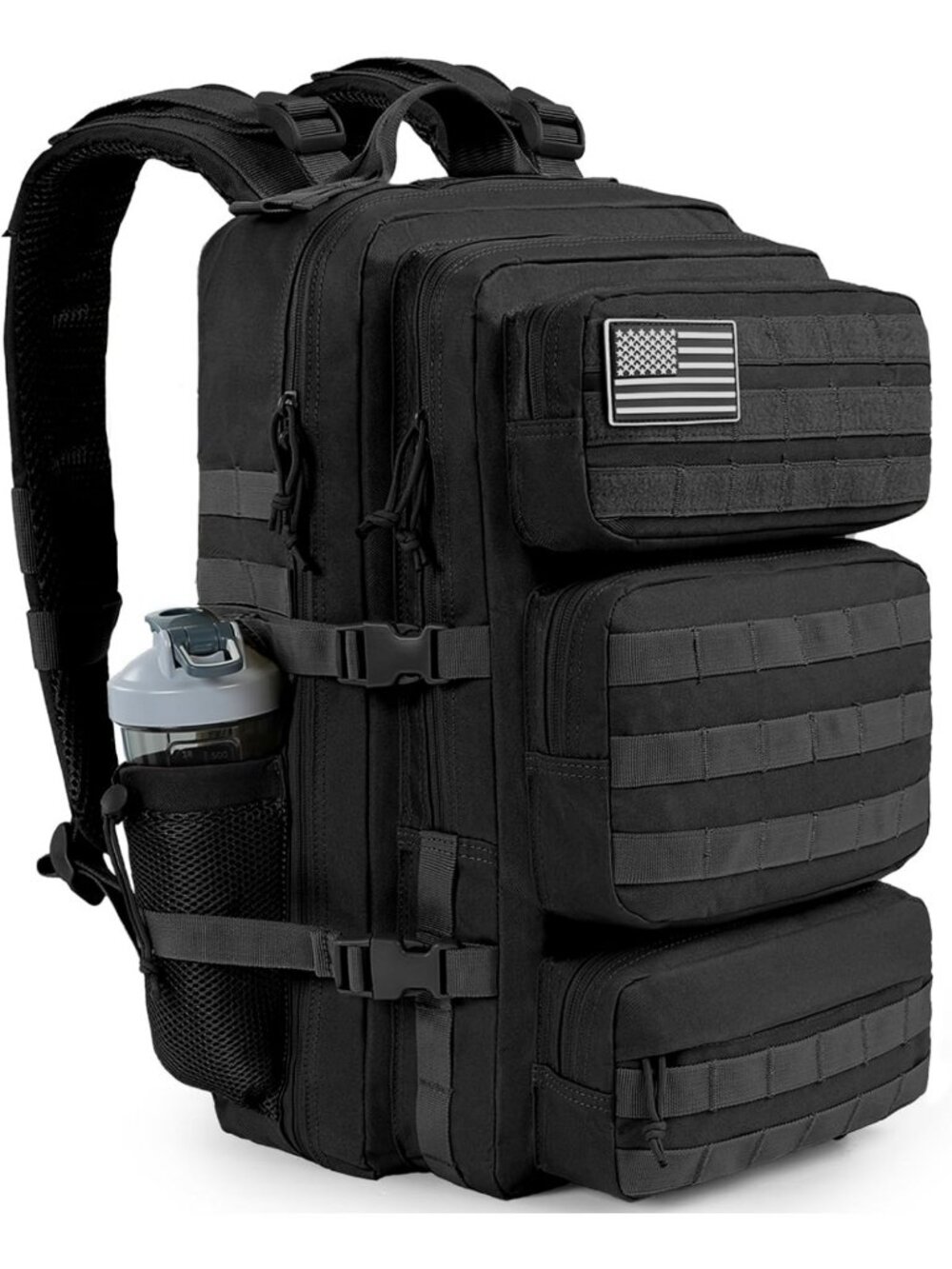Large 50L Tactical Backpack - Water Resistant Military Rucksack for Hiking